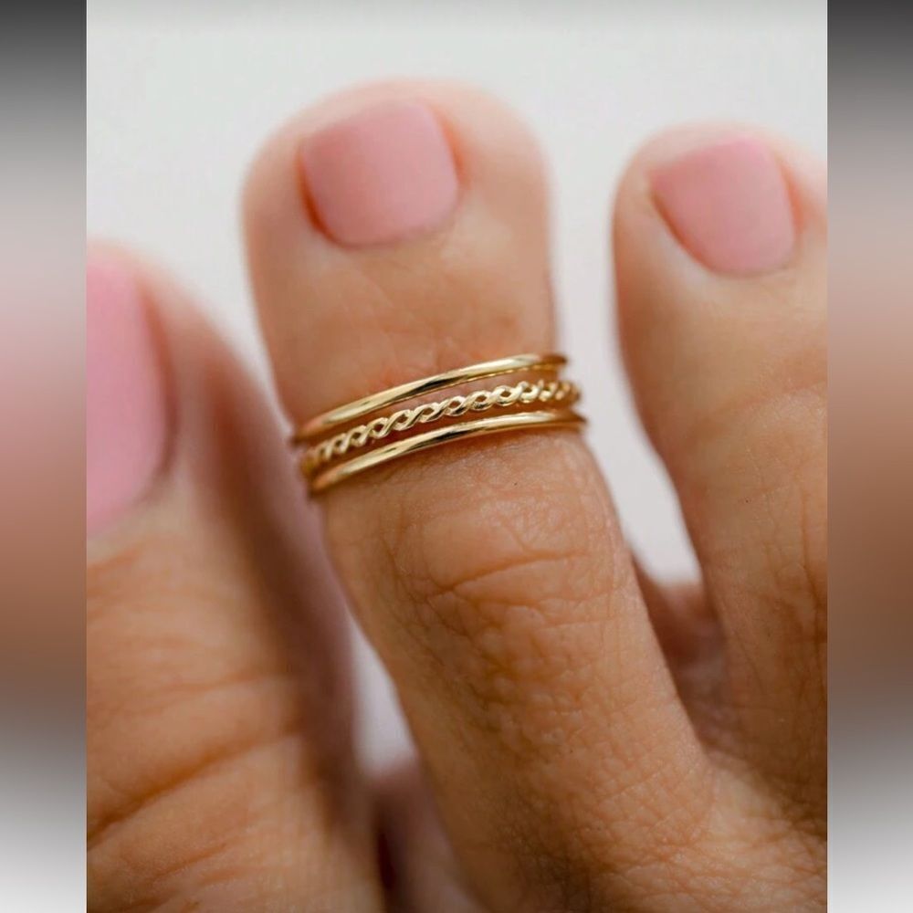 Gold Toe Ring Set S1194